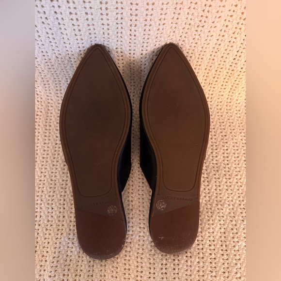 Lucky Brand Bairey Mules Size 7.5 / EU 38 Black Leather Slides/Flats - Picture 5 of 5